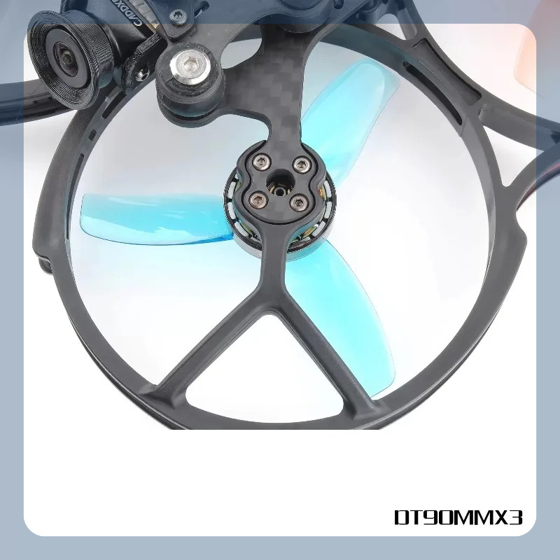 Drone Rc Jet - HQProp 3,5-Zoll 3-Blatt-Propeller T90 DT90mm×3 Blau