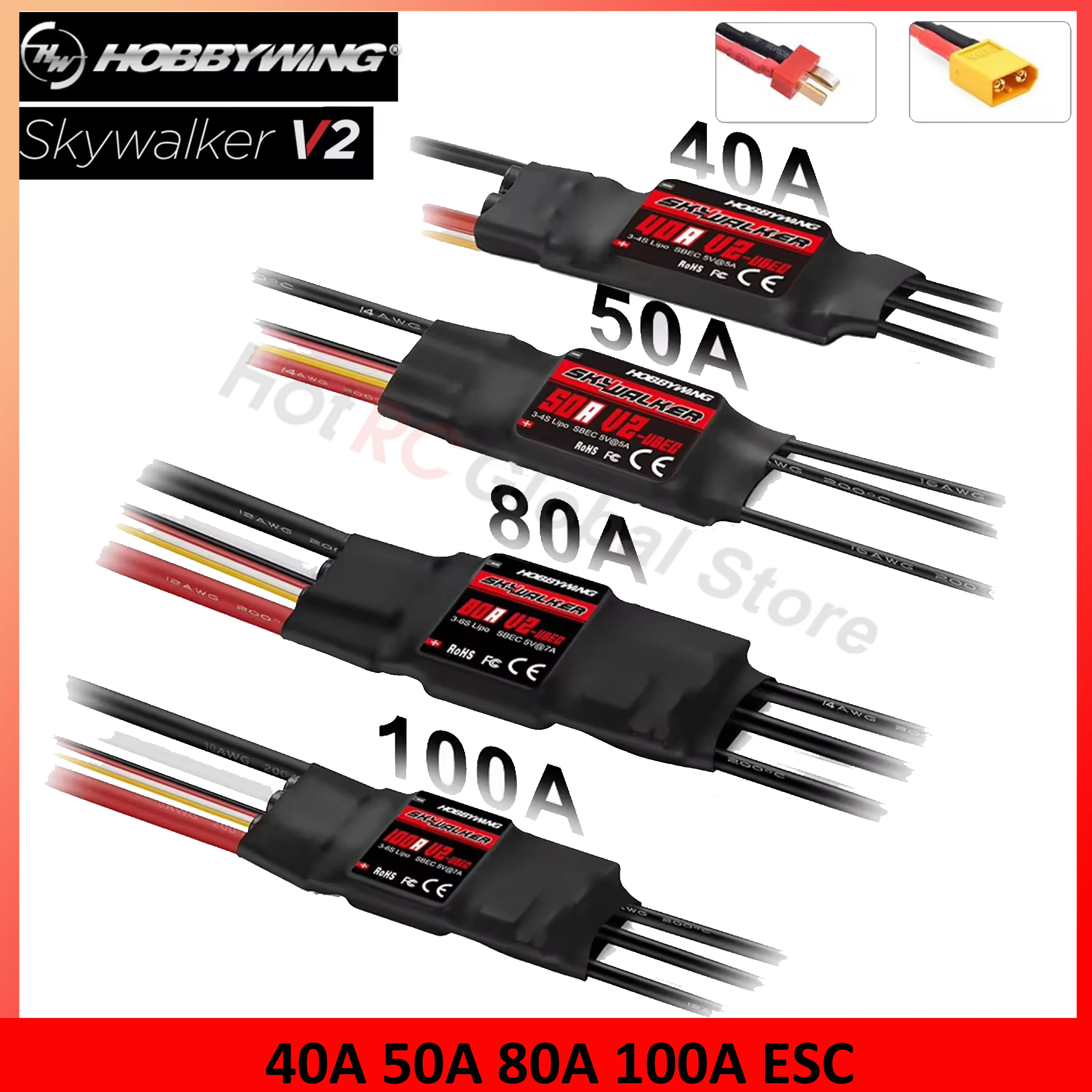 Drone Rc Quadcopter Controller - Hobby wing skywalker v2 serie 40a