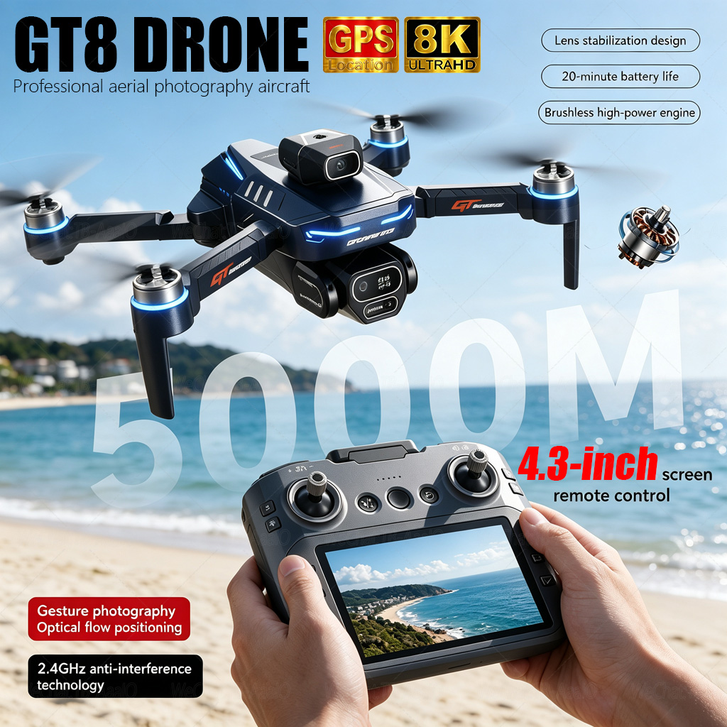 Drone Gt8 Rc - NEUE GT8 HD RC-Drohne 4K Professionelle