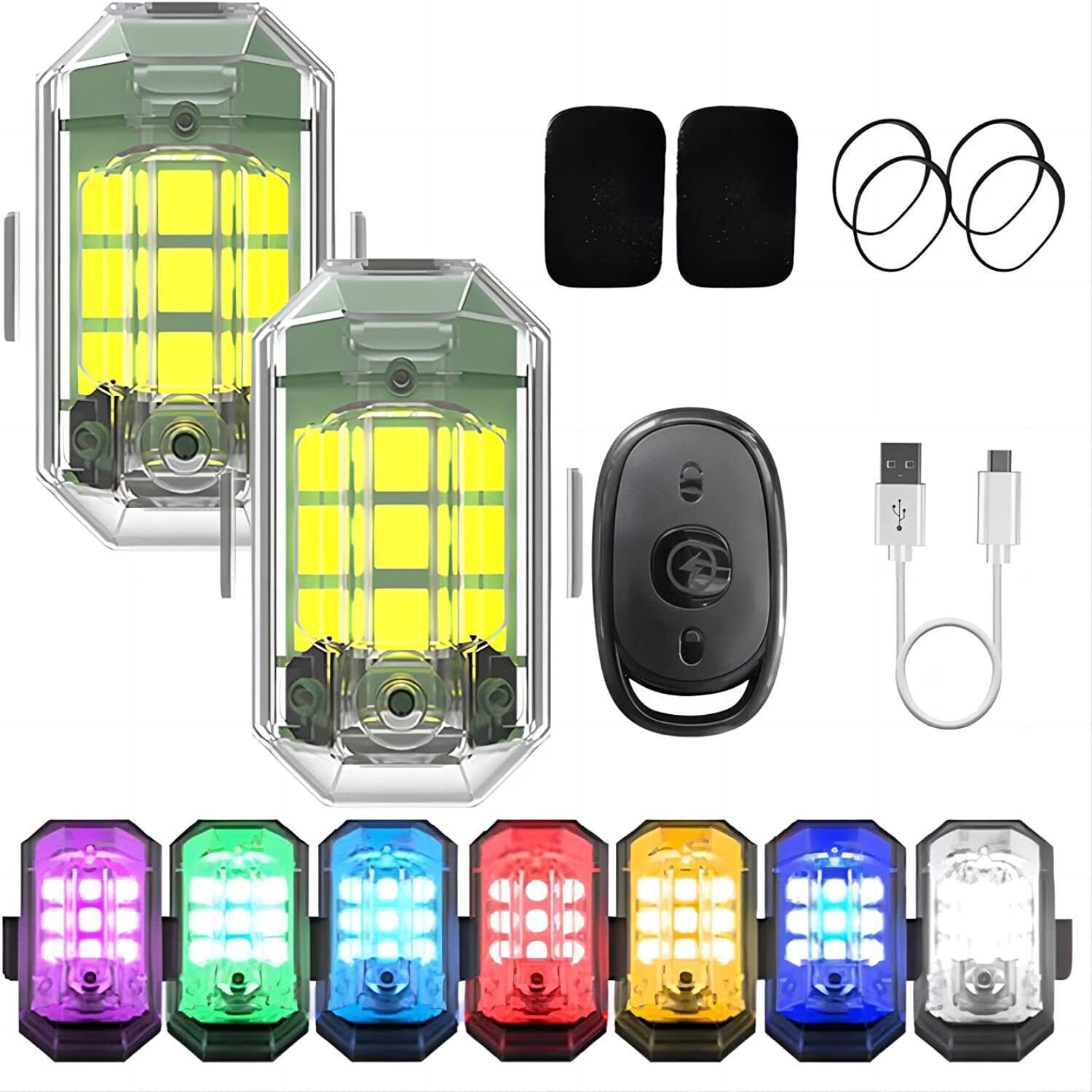 Drone Rc Signal - 1/2/4 Stück Ferngesteuerte Motorradlichter RC Drohnen