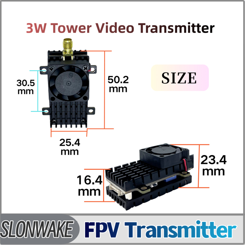 Drone Rc Control - SLONWAKE 5,8G 3000mW Simulation VTX FPV