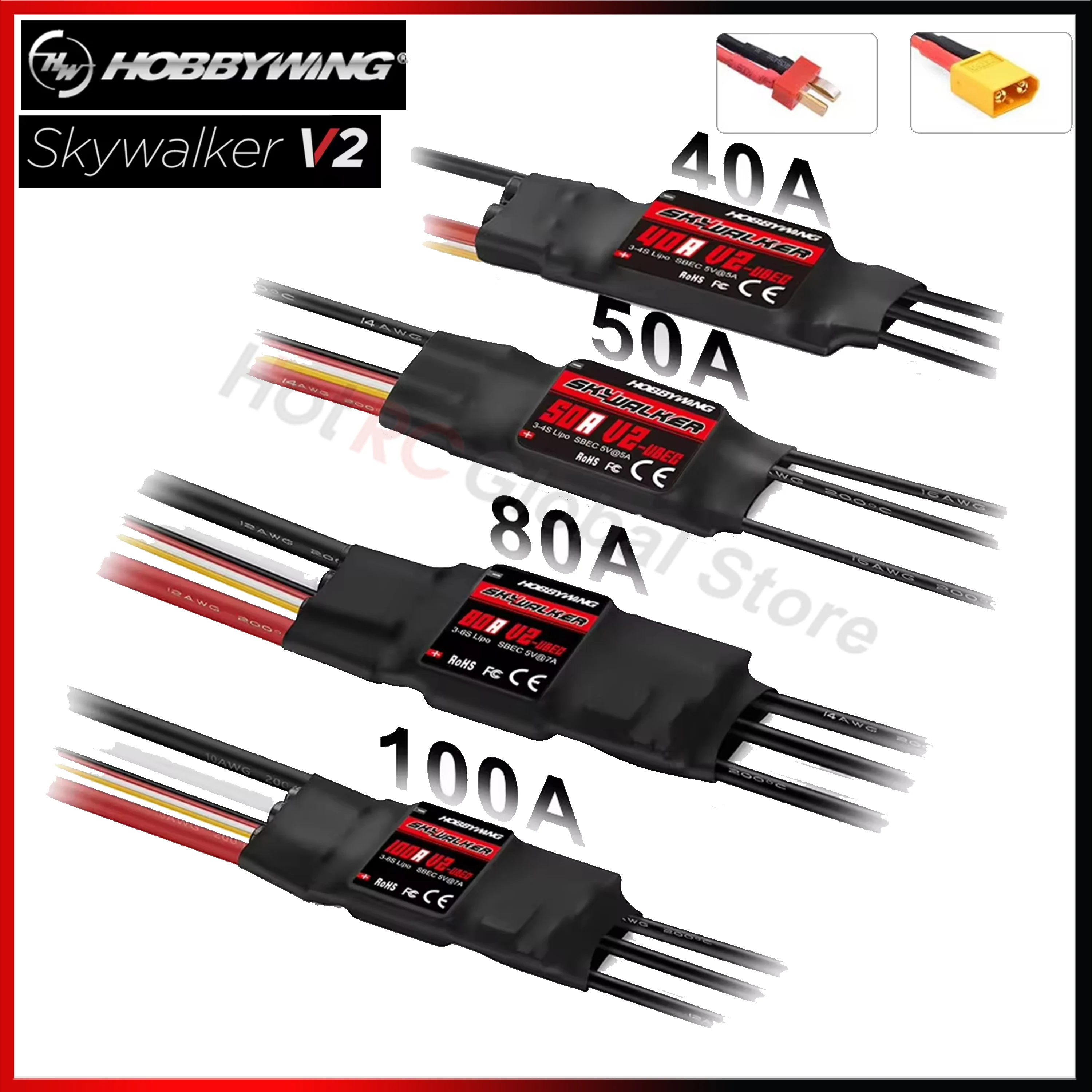 Drone Rc Quadcopter Controller - Hobby wing skywalker v2 serie 40a