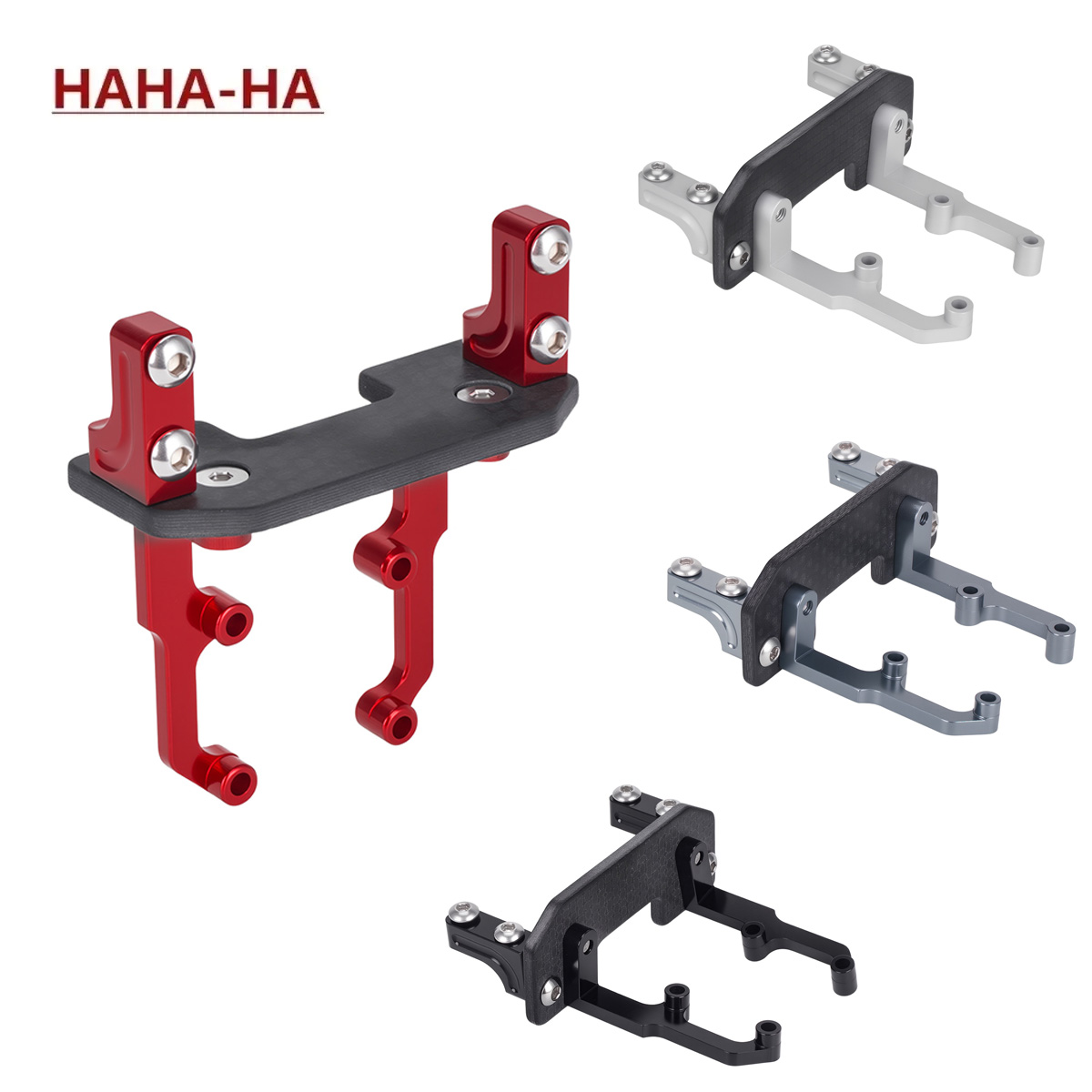 Rc Crawler Axle Parts - Aluminiumlegierungs-Servohalterung mit Lenkgestänge für Axial SCX10