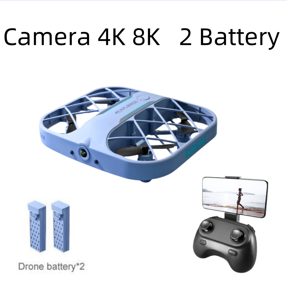 Lyzrc Drone - JJRC H107 FPV RC-Drohne mit 2