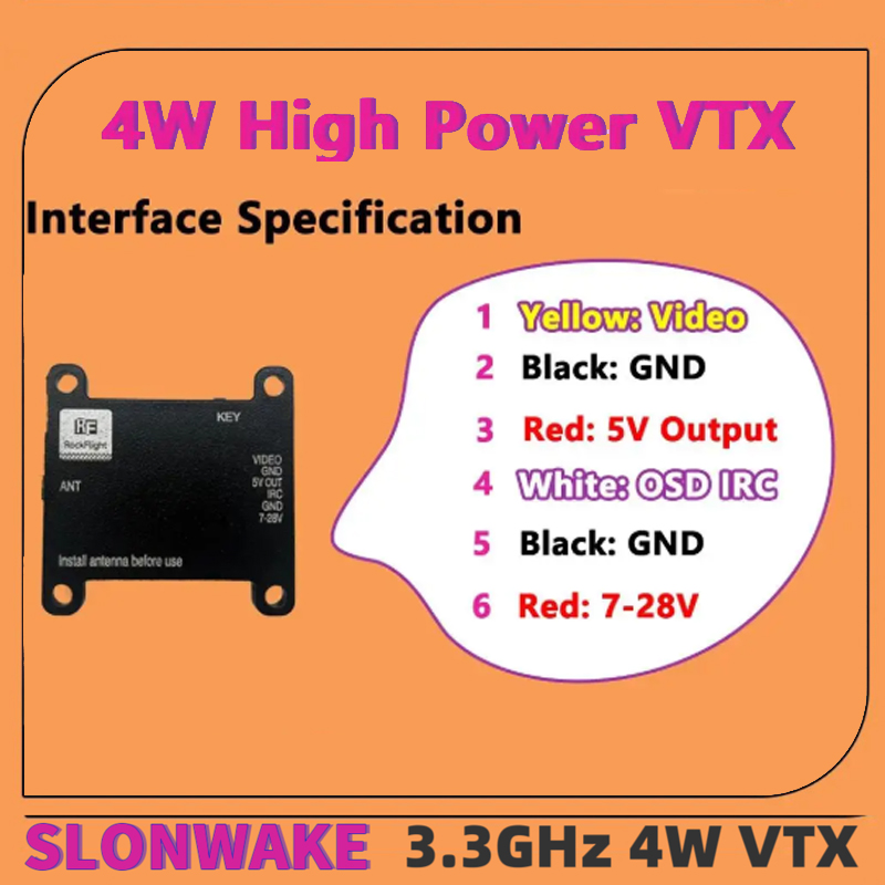 SLONWAKE FPV 3.3G 16CH 4000mW  – Drone Rc Control Bewertung und Preis