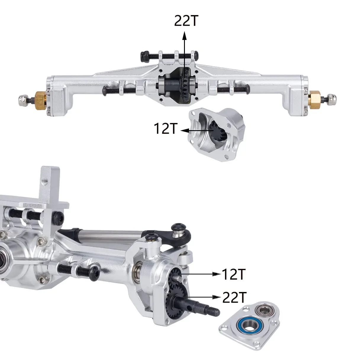 CNC-Portalachsen aus Aluminium – Rc Crawler Axle Parts Bewertung und Preis