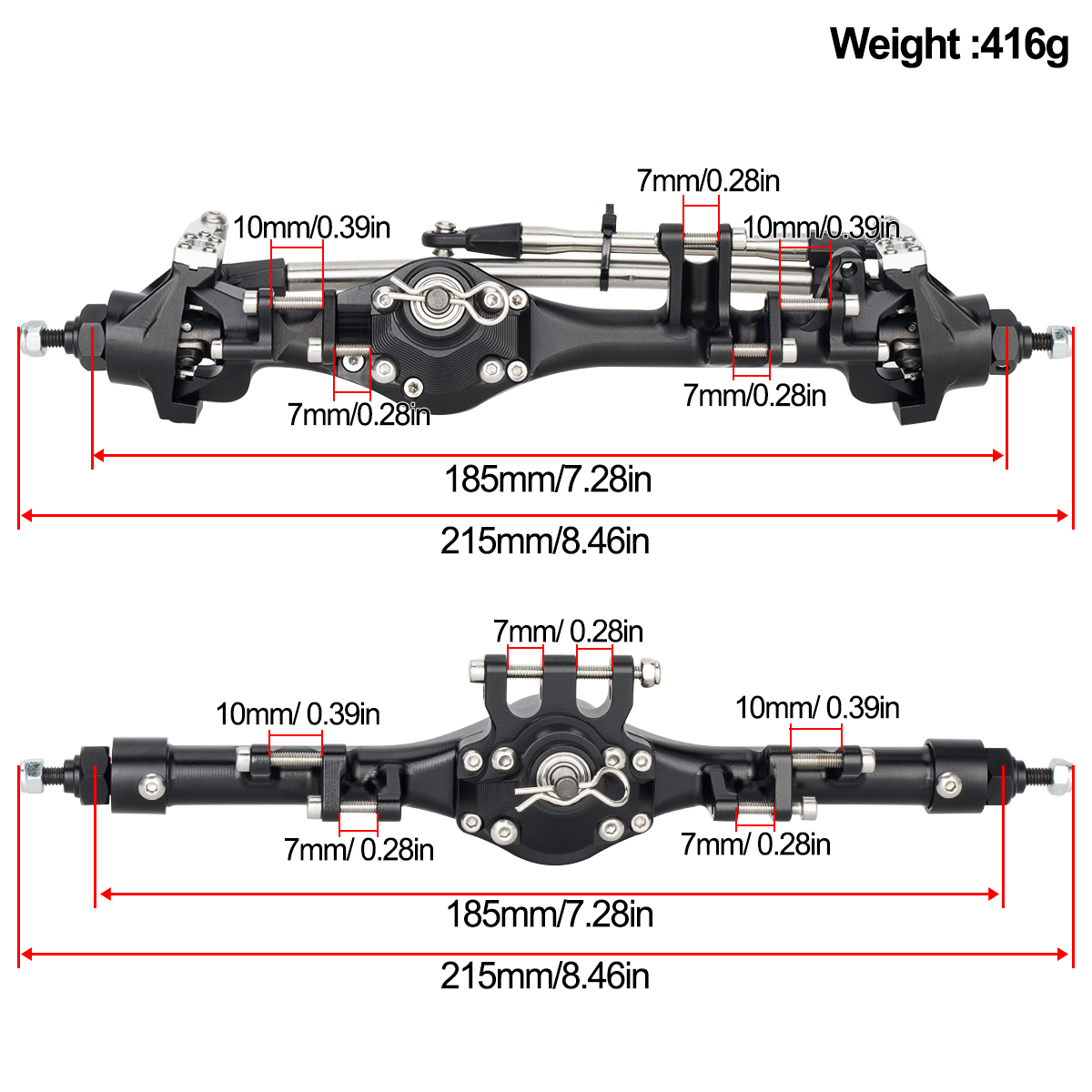 CNC Aluminium Vorne Hinten F10 – Rc Crawler Axle Parts Bewertung und Preis