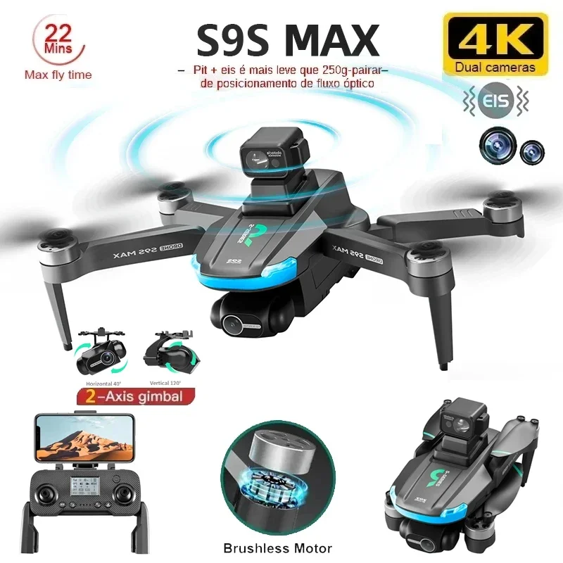 NEUE S9S MAX MINI Drone 4K 2-A – Drone Rc Plegable Bewertung und Preis
