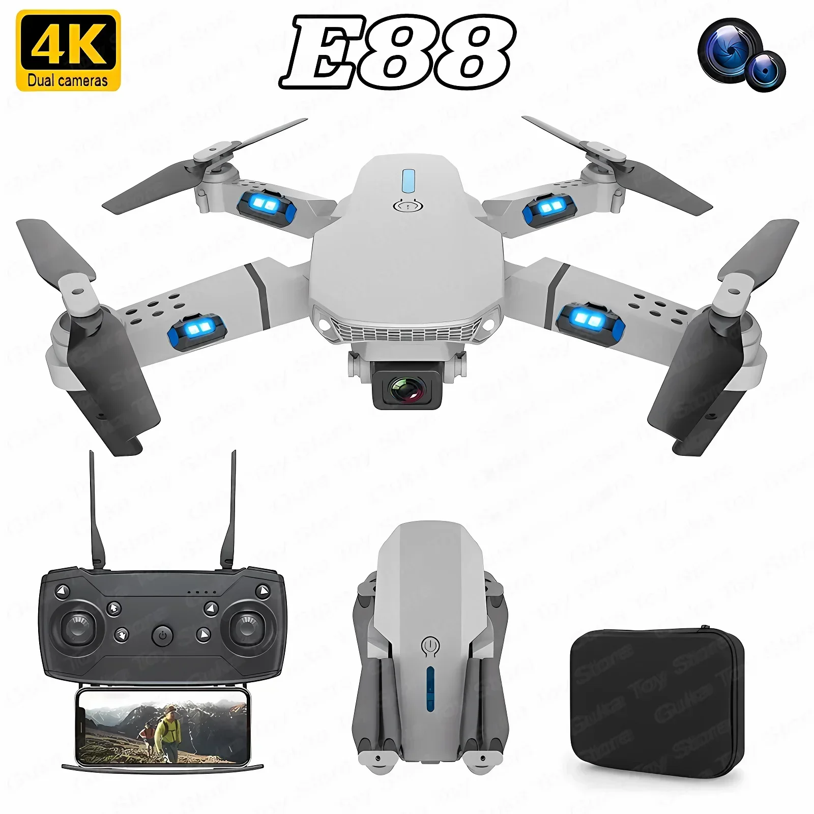 E88 Pro WIFI FPV Drohne Weitwi – Drone Rc Holder Bewertung und Preis