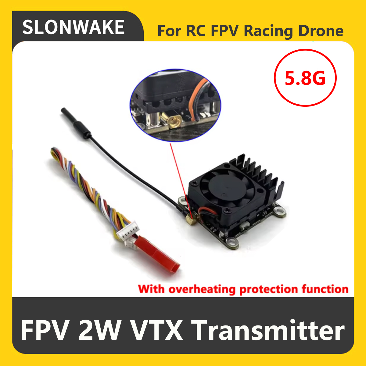 SLONWAKE 5.8G 2000mW FPV VTX S – Drone Rc Remote Control Bewertung und Preis