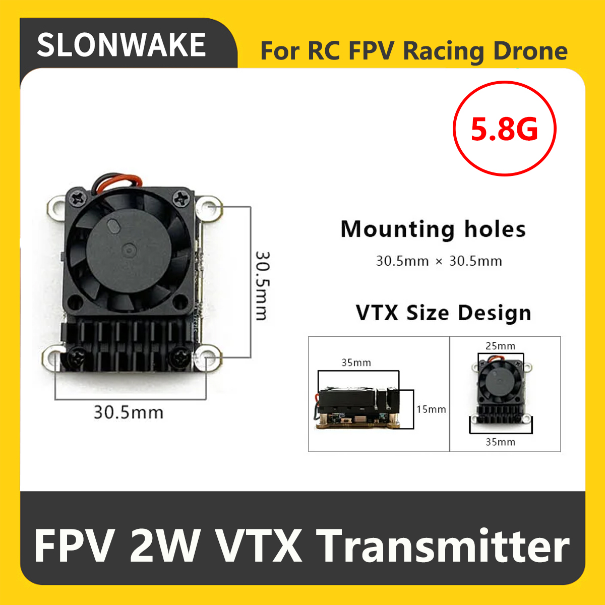 SLONWAKE 5.8G 2000mW FPV VTX S – Drone Rc Remote Control Bewertung und Preis