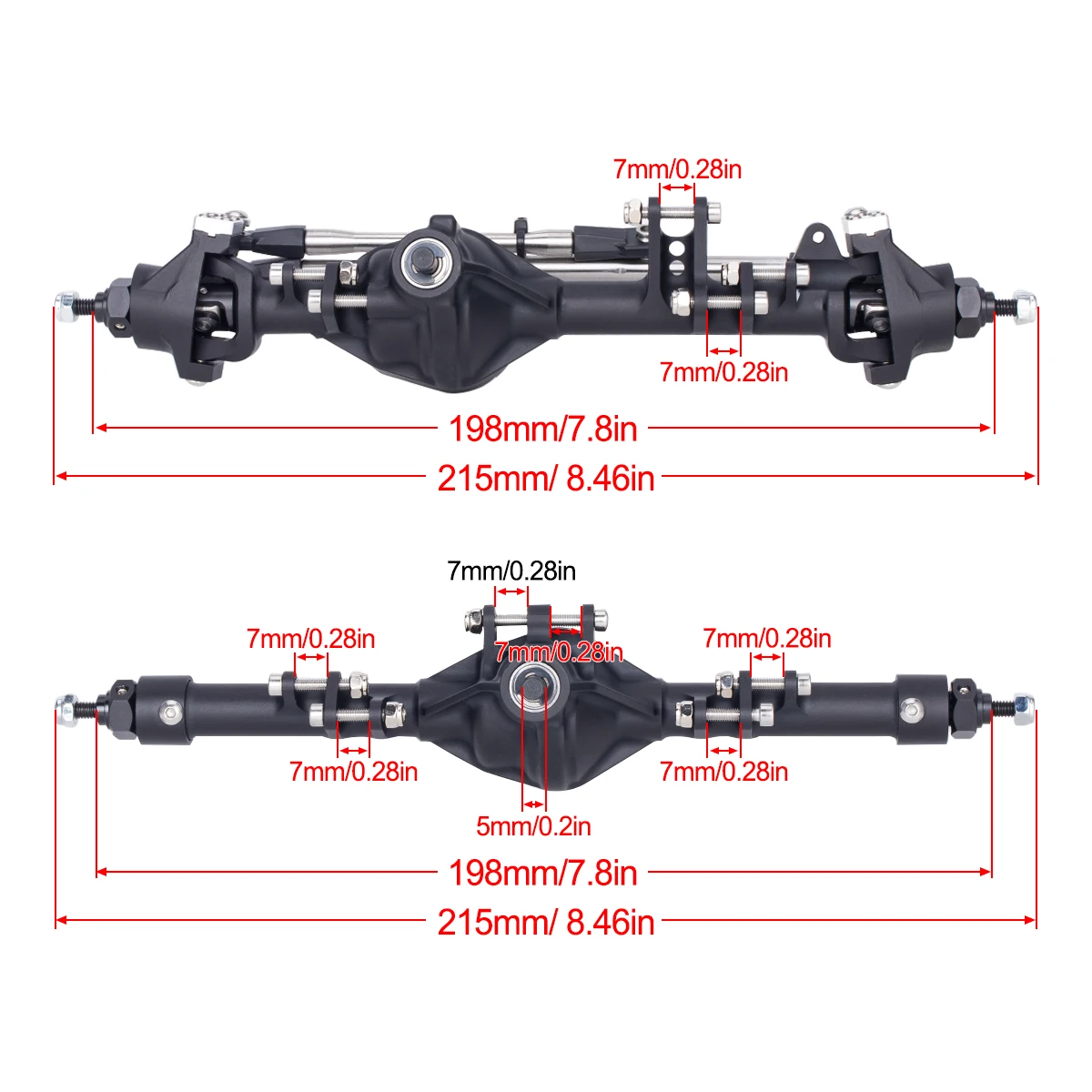 CNC Aluminium-Achsen aus Legie – Rc Crawler Axle Parts Bewertung und Preis