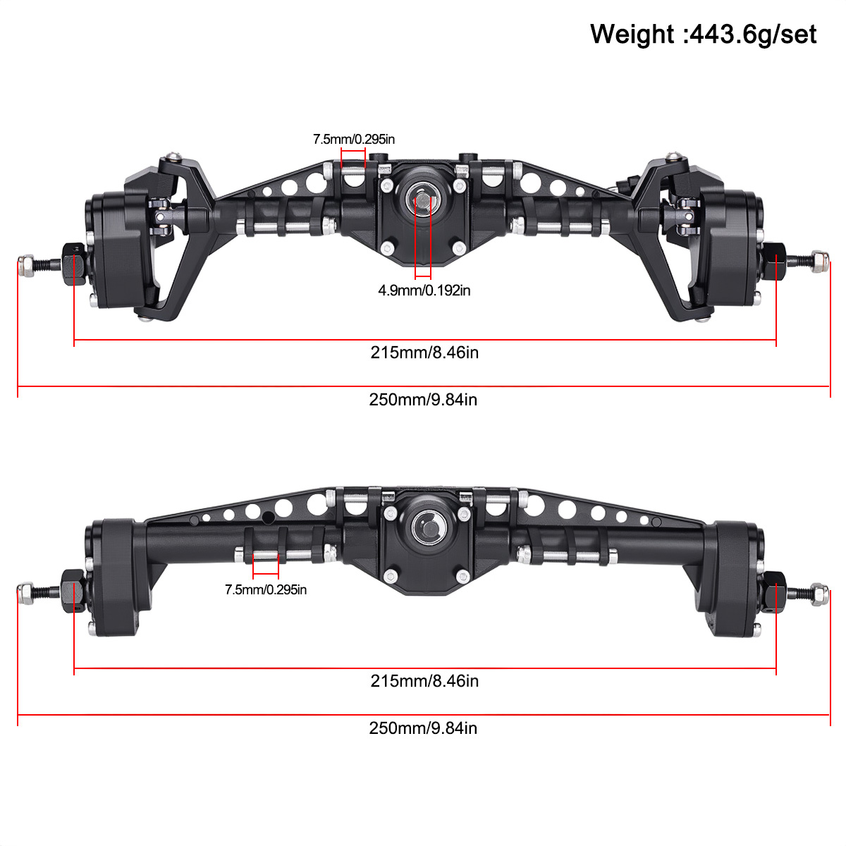 Vordere und Hintere Kunststoff – Rc Crawler Axle Parts Bewertung und Preis