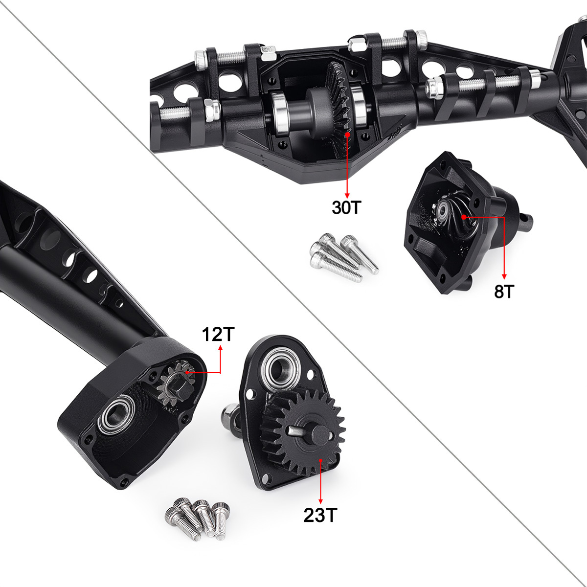 Vordere und Hintere Kunststoff – Rc Crawler Axle Parts Bewertung und Preis