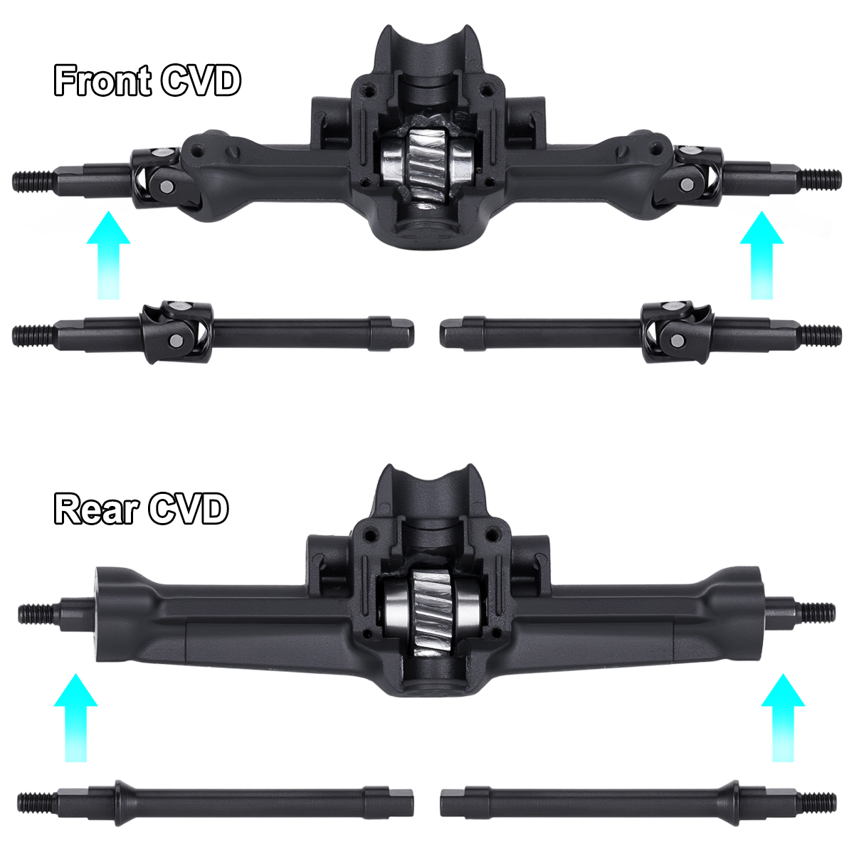 4-teilige Stahl-Vorder- und Hi – Rc Crawler Axle Parts Bewertung und Preis